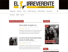 Tablet Screenshot of elirreverente.cl